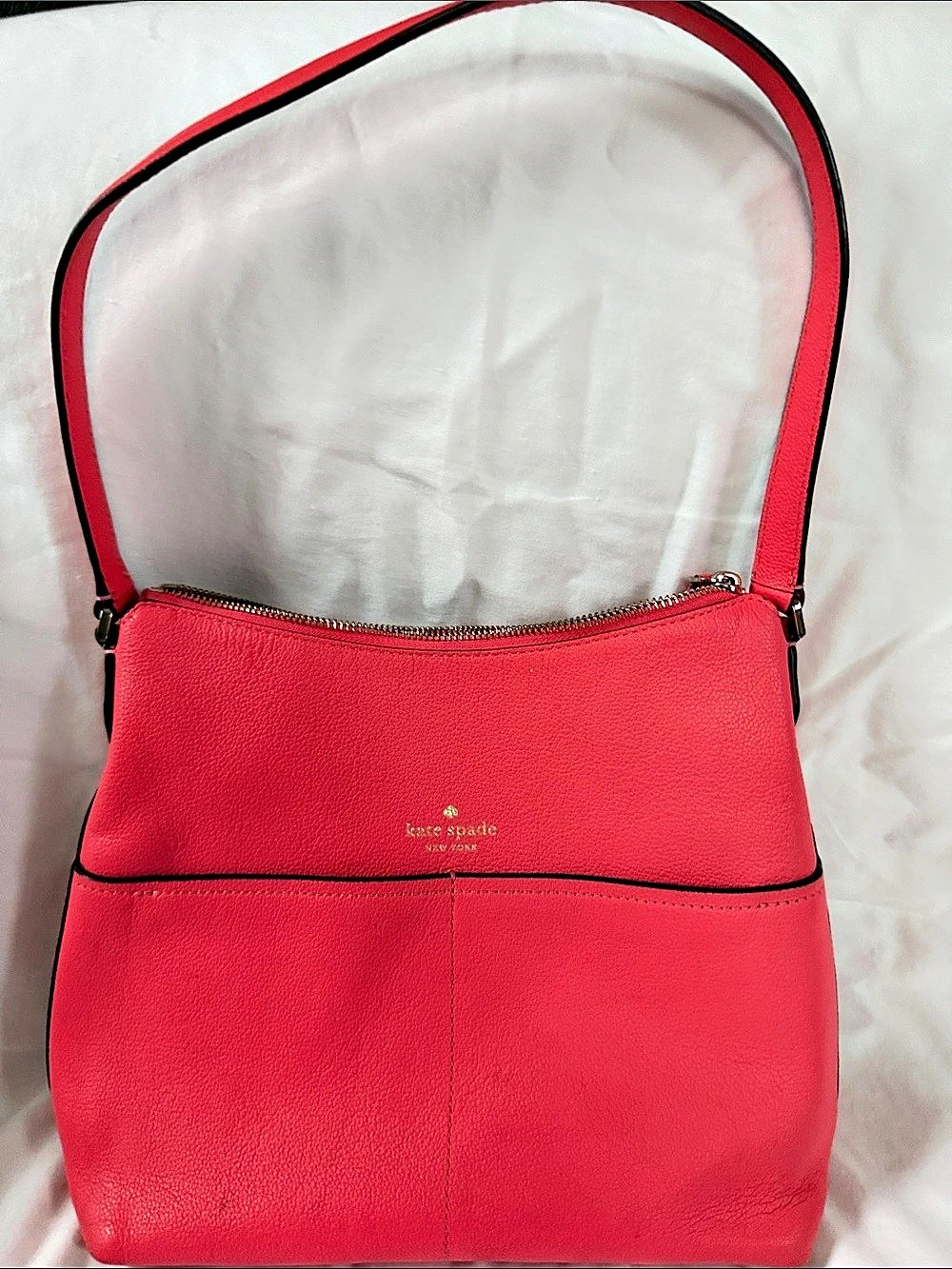 Kate Spade Coral Pink Shoulder Bag Like New